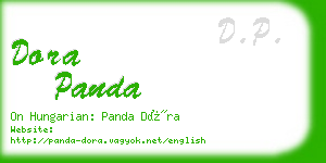 dora panda business card